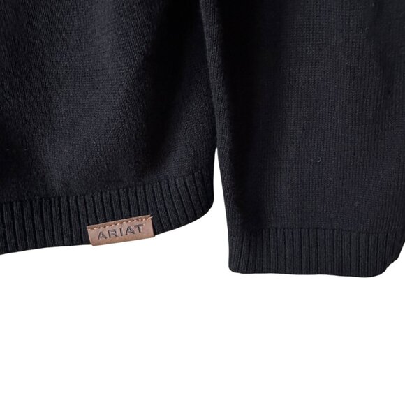 Ariat Aldergate Sweater Med Turtleneck Equestrian Inspired Bit Detail Western - Picture 13 of 16